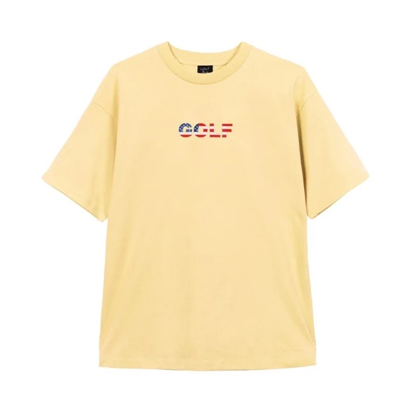 Golf Wang Light Yellow Tee with Logo - Picture 1 of 5